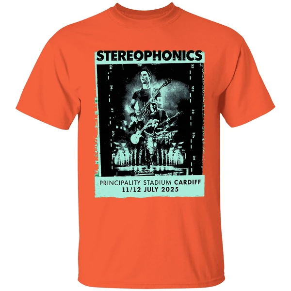 stereophonics principality stadium cardiff 11 12 july 2025 shirt orange