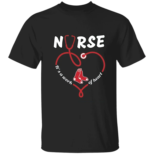 Stethoscope Nurse Boston Red Sox Its A Work Of Heart Shirt
