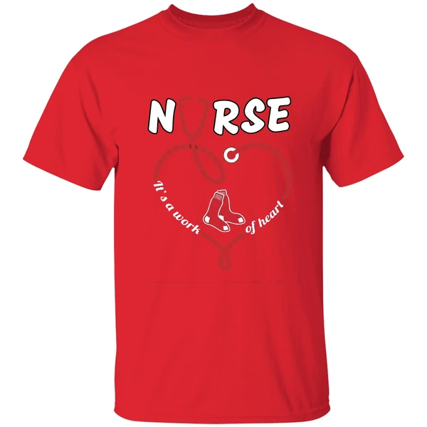Stethoscope Nurse Boston Red Sox Its A Work Of Heart Shirt - Image 7