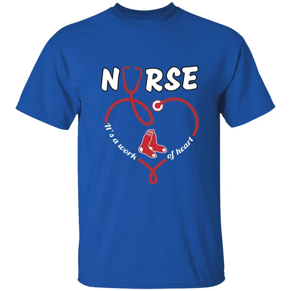 Stethoscope Nurse Boston Red Sox Its A Work Of Heart Shirt - Image 8
