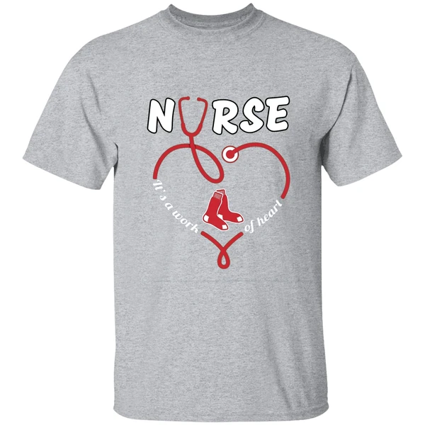 Stethoscope Nurse Boston Red Sox Its A Work Of Heart Shirt - Image 9