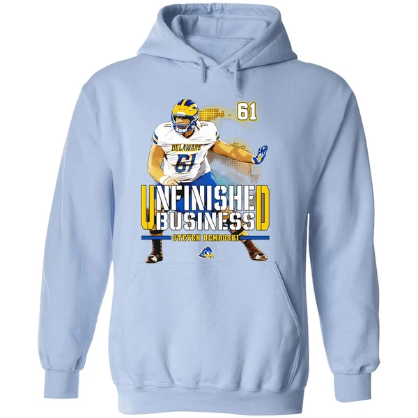 Steven Demboski Delaware Football Ncaa Unfinished Business Hoodie - Image 4