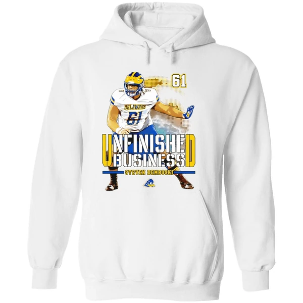 Steven Demboski Delaware Football Ncaa Unfinished Business Hoodie - Image 8