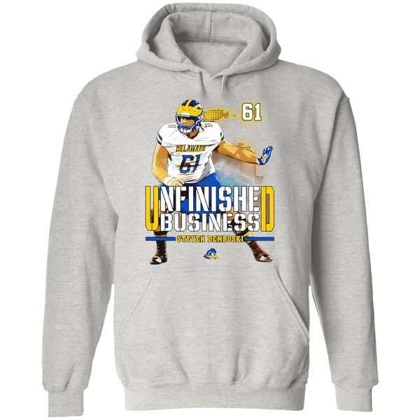Steven Demboski Delaware Football Ncaa Unfinished Business Hoodie - Image 9