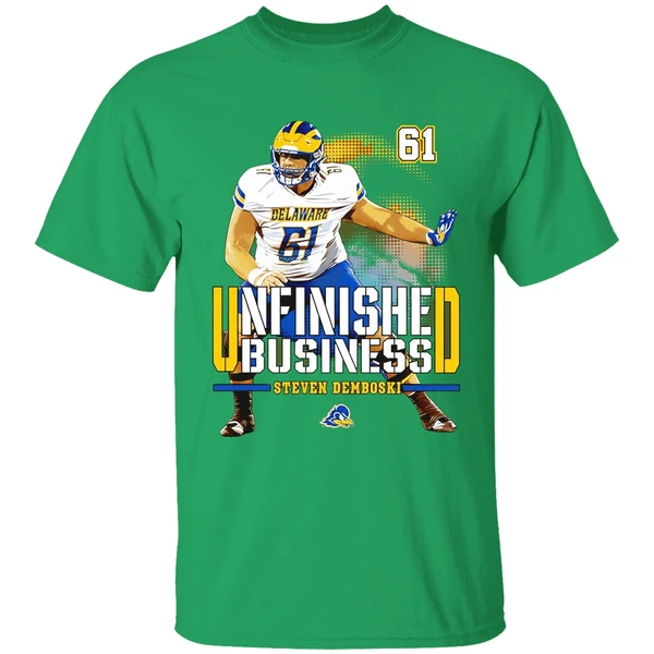 Steven Demboski Delaware Football Ncaa Unfinished Business Shirt - Image 2