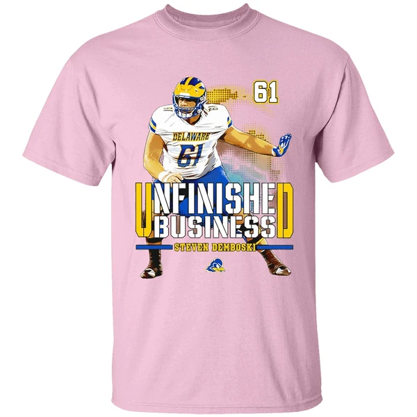 Steven Demboski Delaware Football Ncaa Unfinished Business Shirt - Image 3