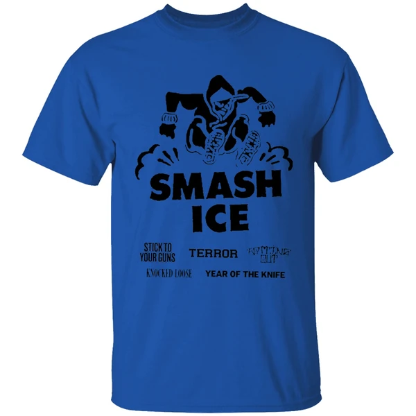 stick to your guns smash ice shirt royalblue