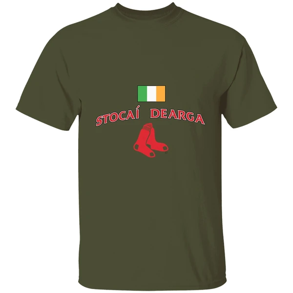 Stocai Dearga Boston Red Sox X Ireland Flag Shirt - Image 3