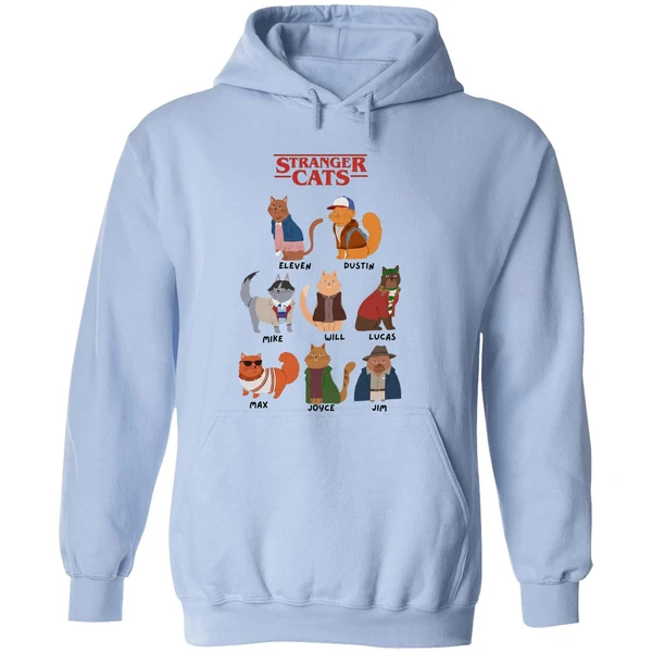 Stranger Cats Stranger Things Hoodie - Image 4