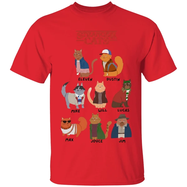 Stranger Cats Stranger Things Shirt - Image 4