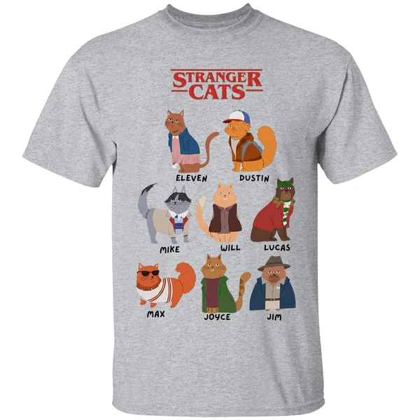 Stranger Cats Stranger Things Shirt - Image 6