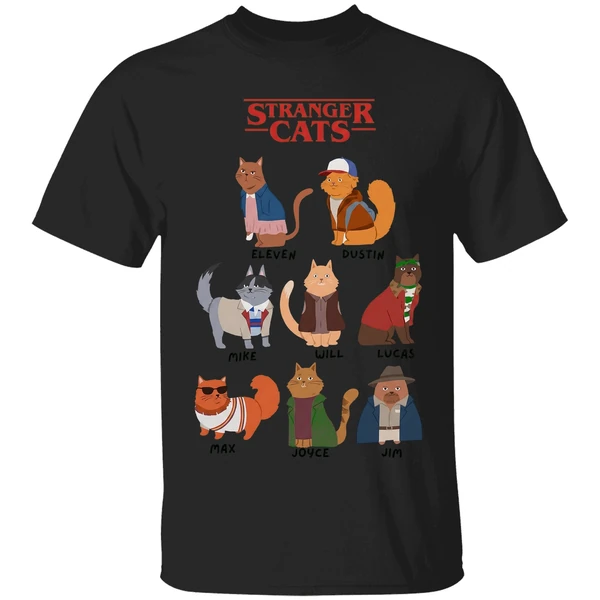 Stranger Cats Stranger Things Shirt - Image 7