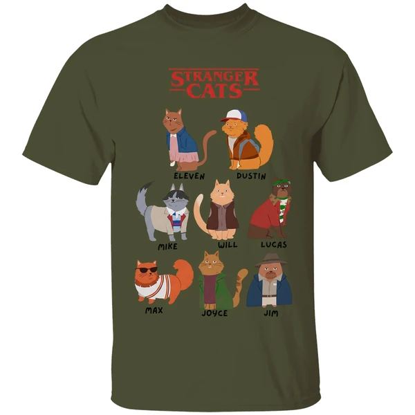 Stranger Cats Stranger Things Shirt - Image 9
