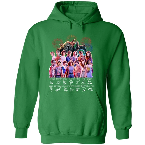 Stranger Things 3 All Character Signature Hoodie - Image 2