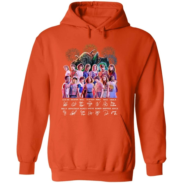 Stranger Things 3 All Character Signature Hoodie - Image 6