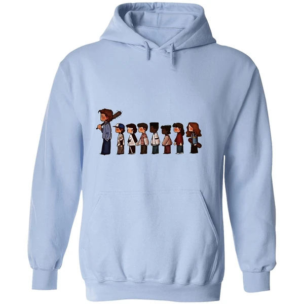 Stranger Things 5 Characters Cartoon Hoodie - Image 4