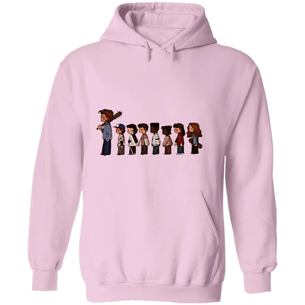 Stranger Things 5 Characters Cartoon Hoodie - Image 5