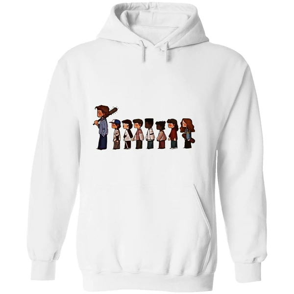 Stranger Things 5 Characters Cartoon Hoodie - Image 8