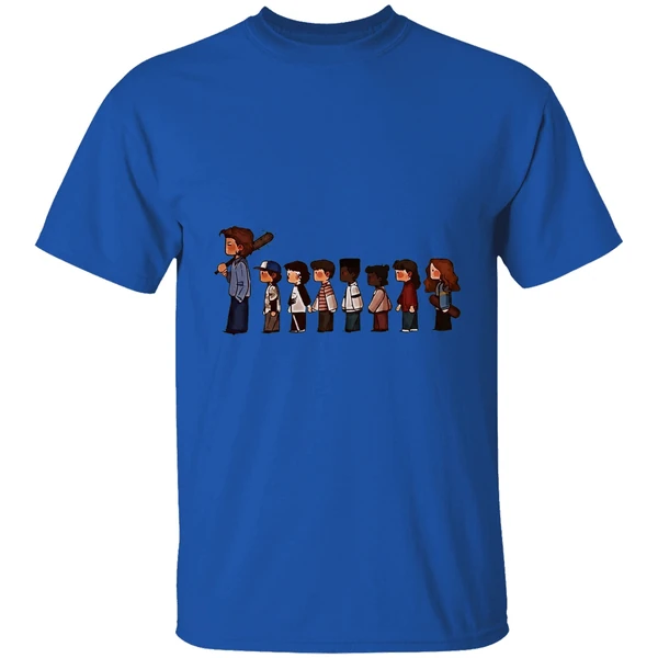 Stranger Things 5 Characters Cartoon Shirt - Image 5
