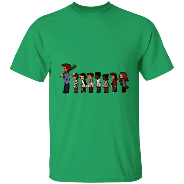Stranger Things 5 Characters Cartoon Shirt - Image 8
