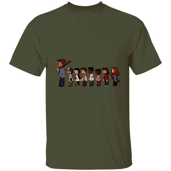 Stranger Things 5 Characters Cartoon Shirt - Image 9