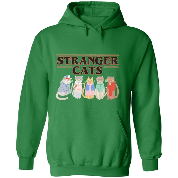 Stranger Things Cat Five Happy Cat Hoodie - Image 2