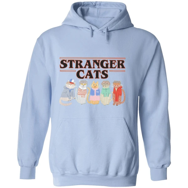 Stranger Things Cat Five Happy Cat Hoodie - Image 4