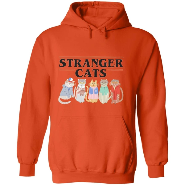 Stranger Things Cat Five Happy Cat Hoodie - Image 6