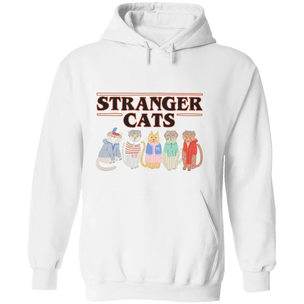 Stranger Things Cat Five Happy Cat Hoodie - Image 8