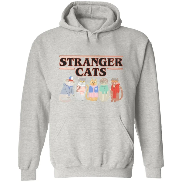 Stranger Things Cat Five Happy Cat Hoodie - Image 9