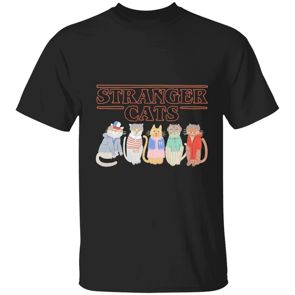 Stranger Things Cat Five Happy Cat Shirt