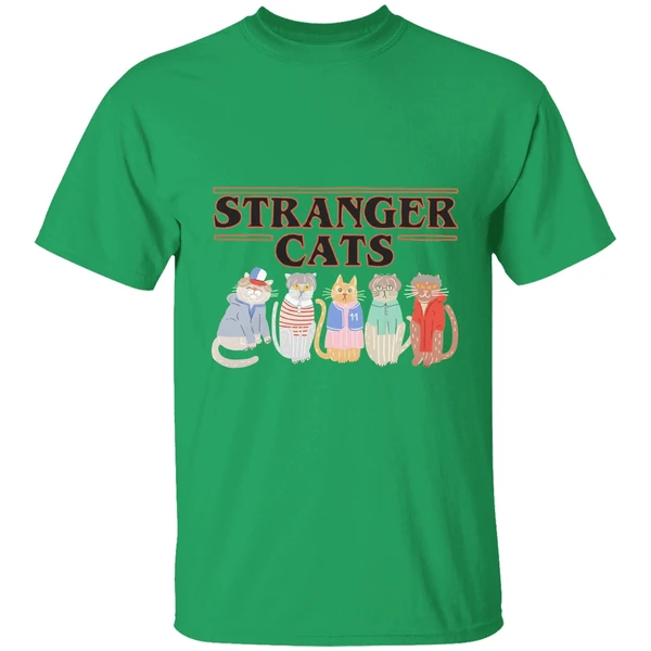 Stranger Things Cat Five Happy Cat Shirt - Image 2