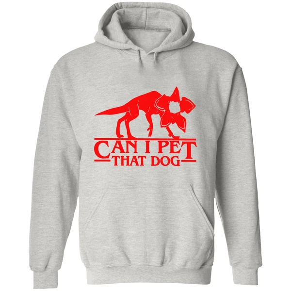 Stranger Things Demogorgon Can I Pet That Dog Hoodie - Image 9