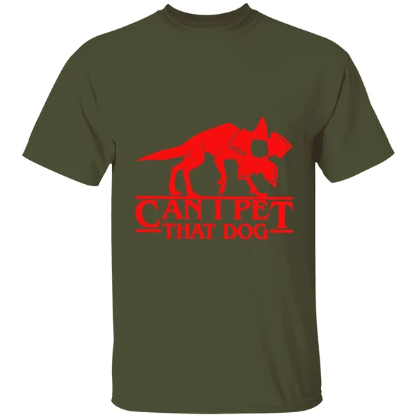 Stranger Things Demogorgon Can I Pet That Dog Shirt - Image 4