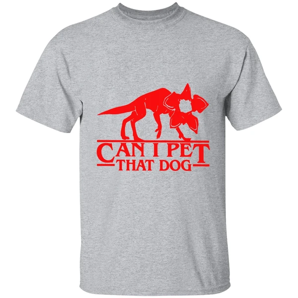 Stranger Things Demogorgon Can I Pet That Dog Shirt - Image 9