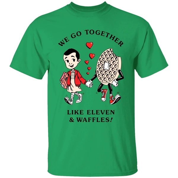 Stranger Things Trevor Girard We Go Together Like Eleven Waffles Shirt