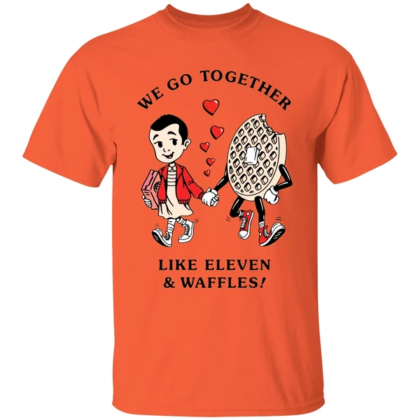 Stranger Things Trevor Girard We Go Together Like Eleven Waffles Shirt - Image 5