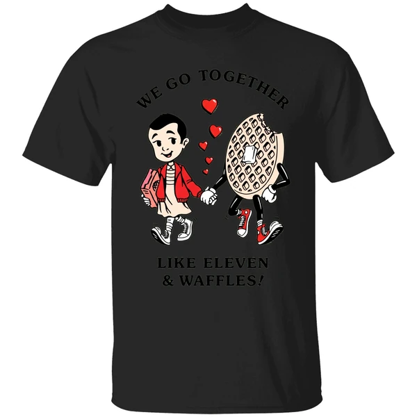 Stranger Things Trevor Girard We Go Together Like Eleven Waffles Shirt - Image 9