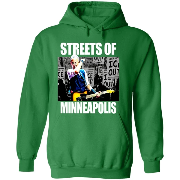 Streets Of Minneapolis Bruce Springsteen Activism Hoodie - Image 2