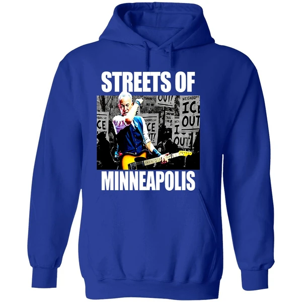 Streets Of Minneapolis Bruce Springsteen Activism Hoodie - Image 7