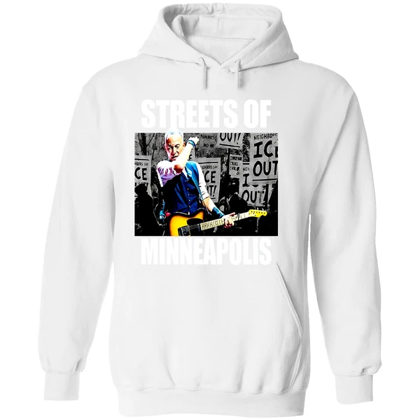 Streets Of Minneapolis Bruce Springsteen Activism Hoodie - Image 8