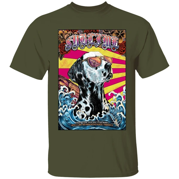 sublime apr 17 2026 red rocks amphitheatre show shirt militarygreen