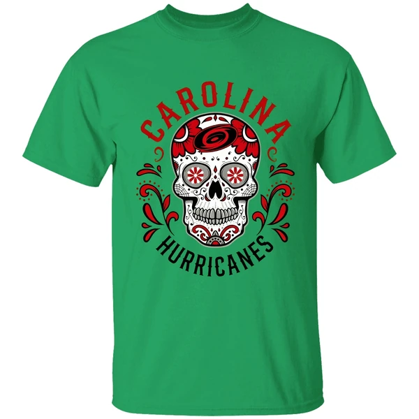 Sugar Skull X Carolina Hurricanes Hockey Logo Shirt - Image 8