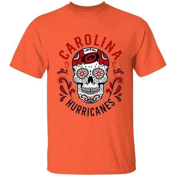 Sugar Skull X Carolina Hurricanes Hockey Logo Shirt - Image 5