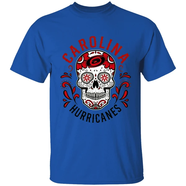 Sugar Skull X Carolina Hurricanes Hockey Logo Shirt - Image 7