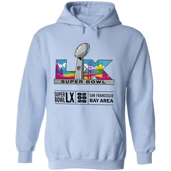 Super Bowl Lix San Francisco Bay Area 2026 Logo Hoodie - Image 4
