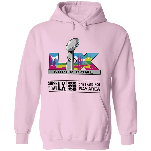 Super Bowl Lix San Francisco Bay Area 2026 Logo Hoodie - Image 5