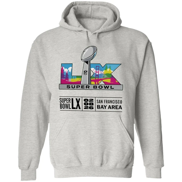 Super Bowl Lix San Francisco Bay Area 2026 Logo Hoodie - Image 9