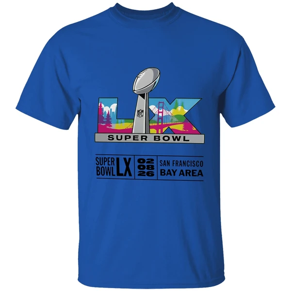 Super Bowl Lix San Francisco Bay Area 2026 Logo Shirt - Image 5