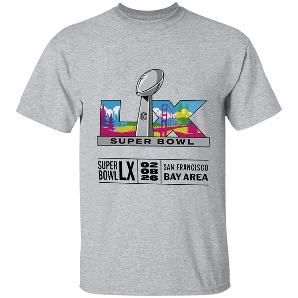 Super Bowl Lix San Francisco Bay Area 2026 Logo Shirt - Image 6